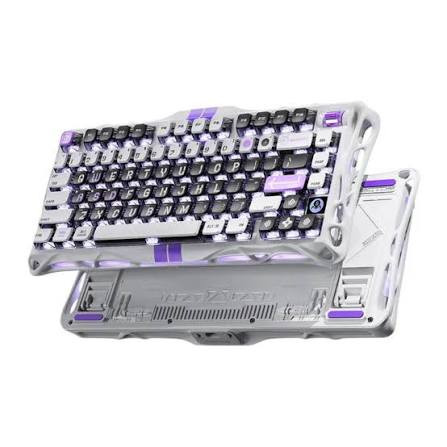 کیبورد گیمینگ گراوا استار مدل Gravastar Mercury V75 - Mecha Gray
