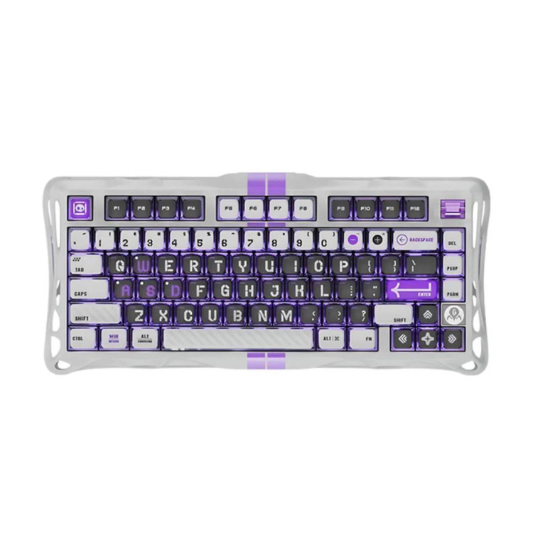 کیبورد گیمینگ گراوا استار مدل Gravastar Mercury V75 - Mecha Gray