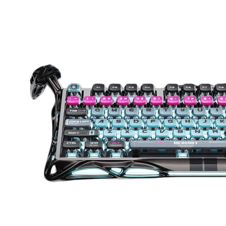 کیبورد گیمینگ گراوا استار مدل Gravastar Mercury V75 Pro - Cyberpunk