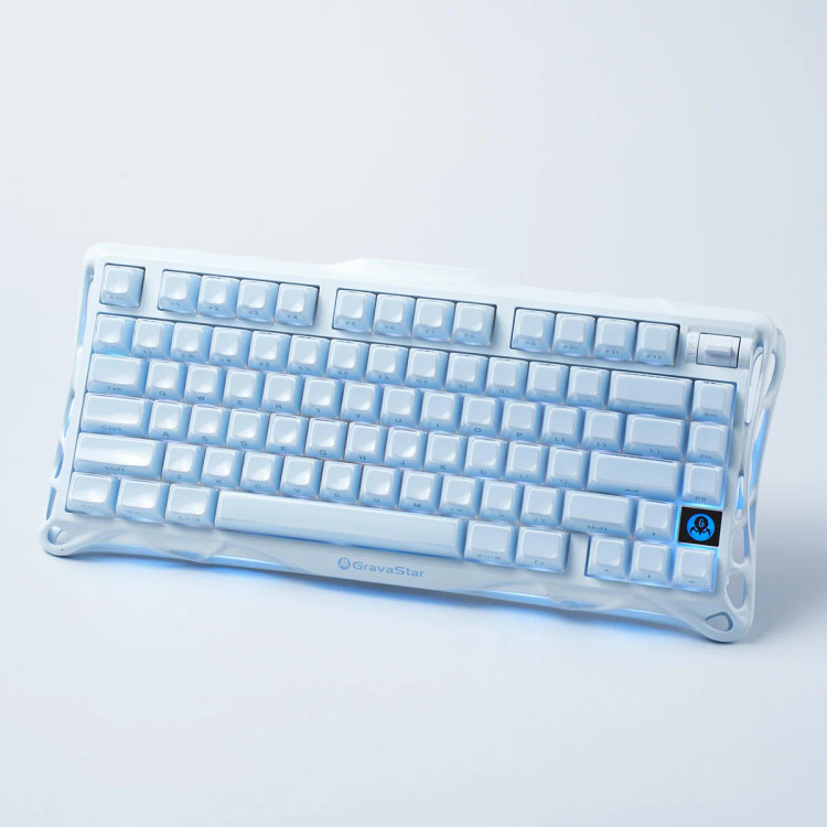 کیبورد گیمینگ گراوا استار مدل Gravastar Mercury K1 - Ice Blue