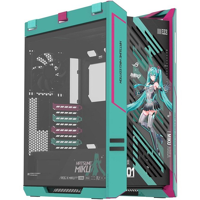 کیس گیمینگ ایسوس مدل ASUS ROG STRIX HELIOS GX601S Hatsune Miku Edition