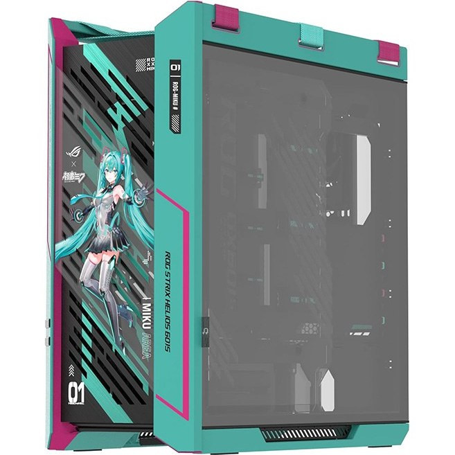 کیس گیمینگ ایسوس مدل ASUS ROG STRIX HELIOS GX601S Hatsune Miku Edition