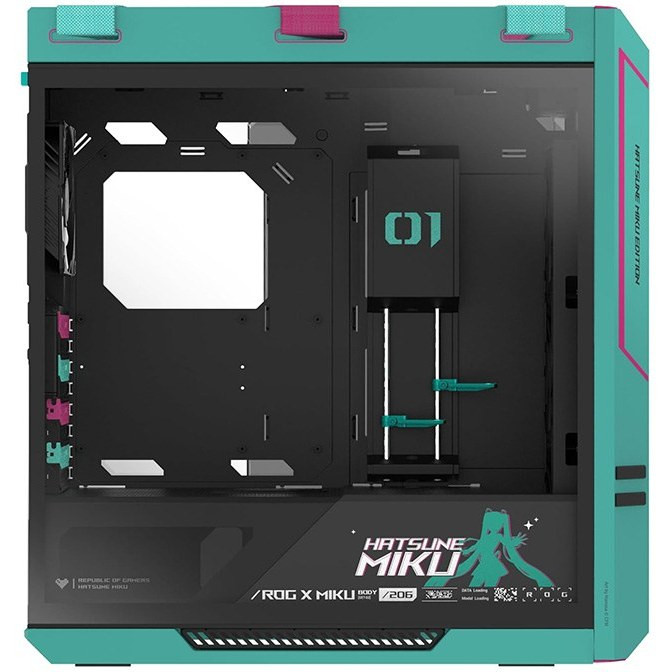 کیس گیمینگ ایسوس مدل ASUS ROG STRIX HELIOS GX601S Hatsune Miku Edition