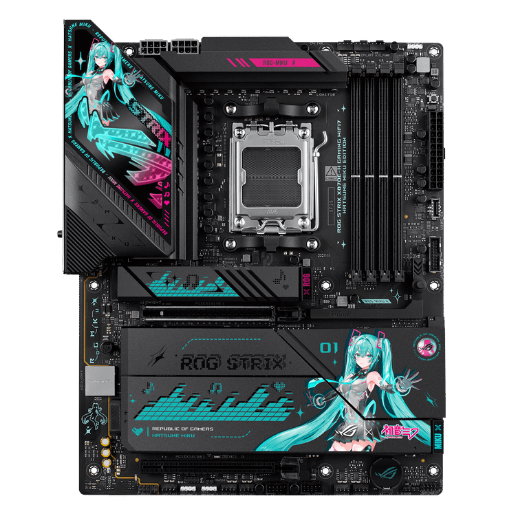 مادربرد ایسوس مدل ASUS ROG STRIX X870E-H GAMING WIFI7 DDR5 HATSUNE MIKU