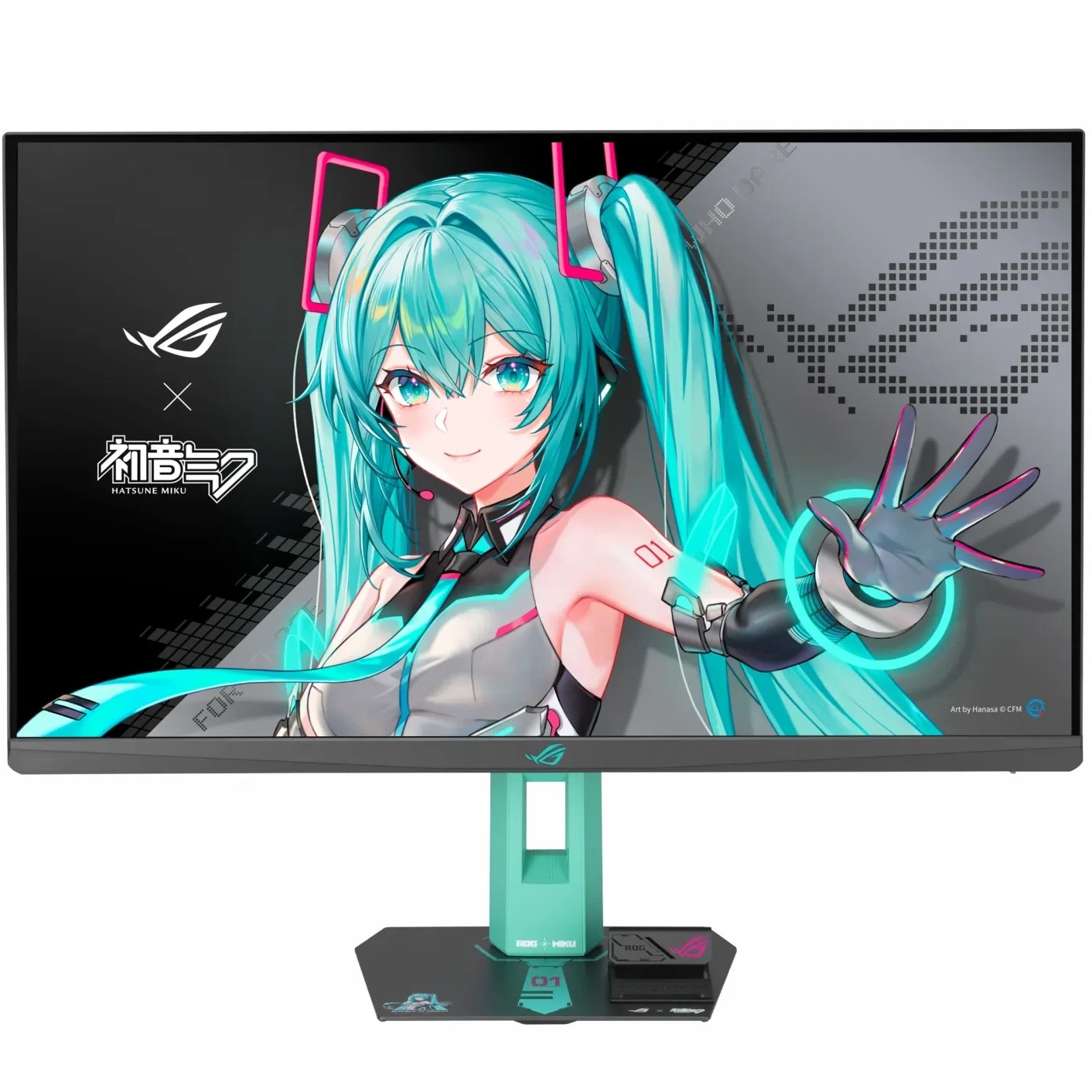 مانیتور گیمینگ 27 اینچ ایسوس مدل ASUS ROG Strix XG27ACMEG-G HATSUNE MIKU