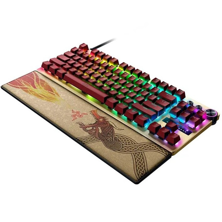 کیبورد ریزر مدل Razer Huntsman V3 Pro Tenkeyless Counter Strike 2 Edition