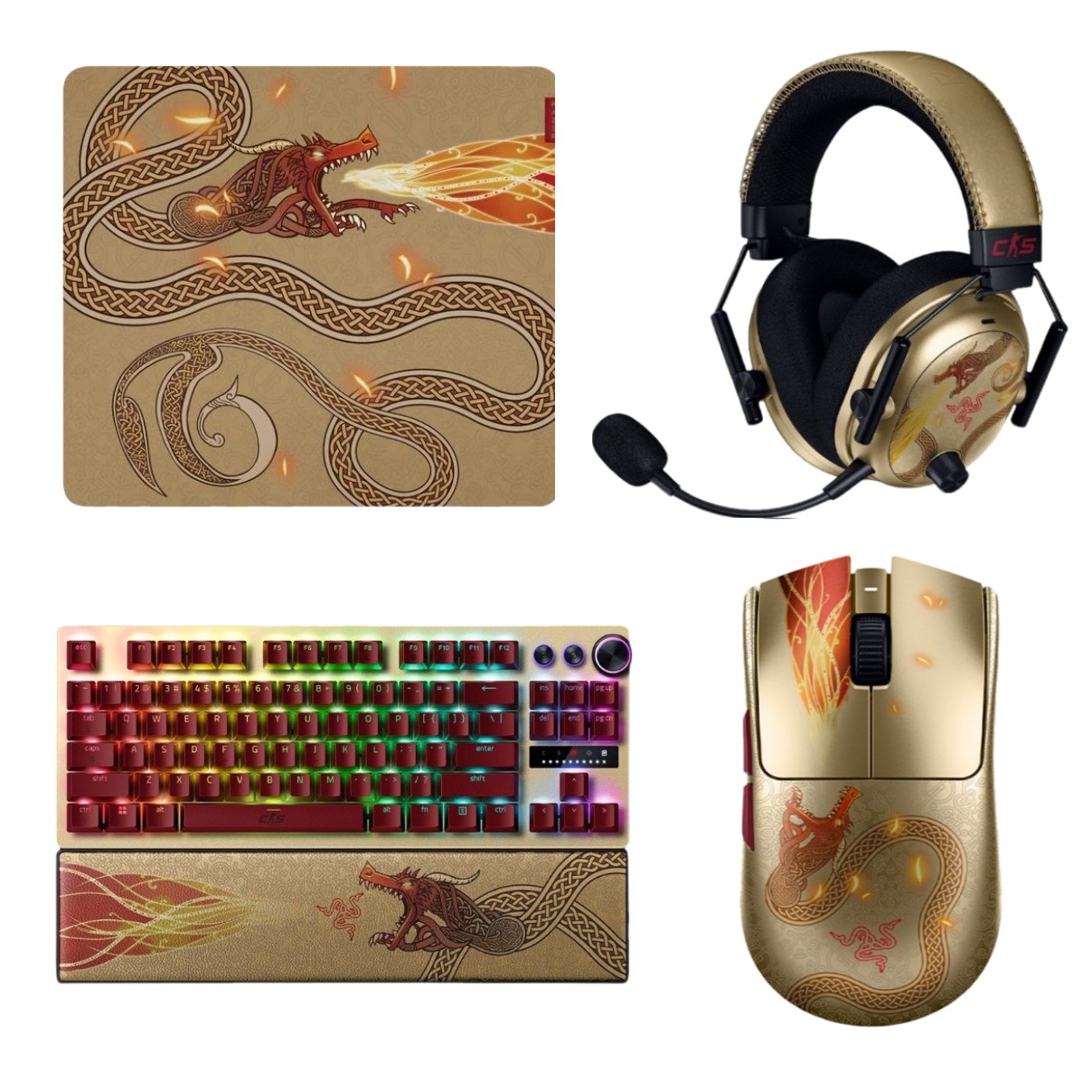 باندل موس کیبورد هدست موس پد ریزر مدل Razer Bandel Counter Strike 2 Edition