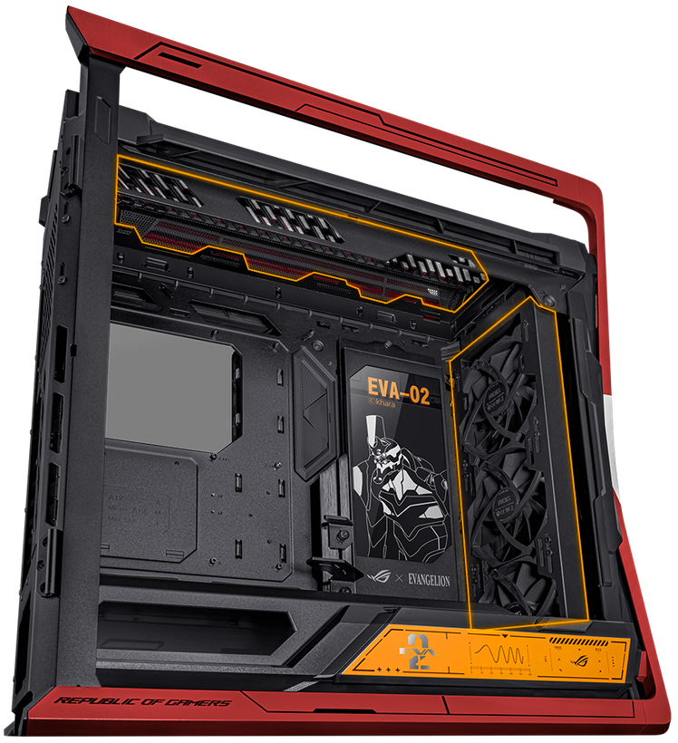 کیس گیمینگ ایسوس مدل ASUS ROG STRIX HYPERION GR701 EVA-02 Edition