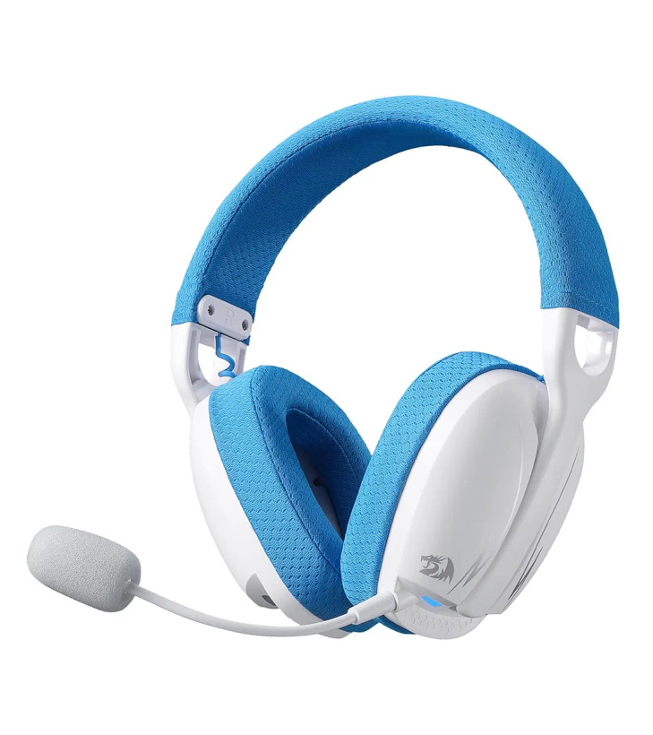 هدست ردراگون مدل Redragon Skuld H878 White-Blue Wireless