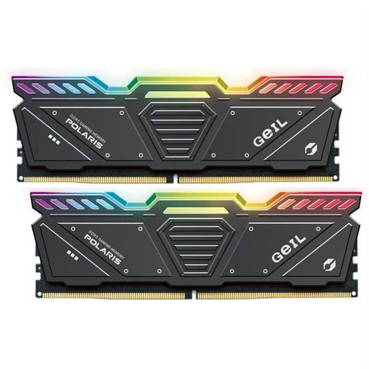 رم گیل مدل GEIL POLARIS RGB 32GB (DUAL) 5600Mhz CL38 BLACK