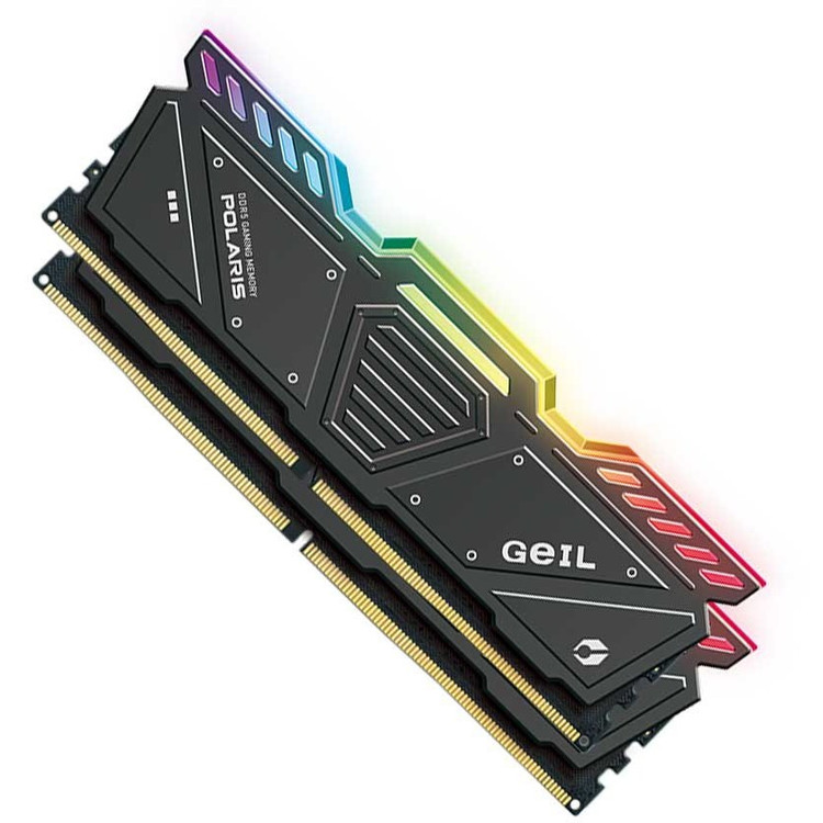 رم گیل مدل GEIL POLARIS RGB 32GB (DUAL) 5600Mhz CL38 BLACK