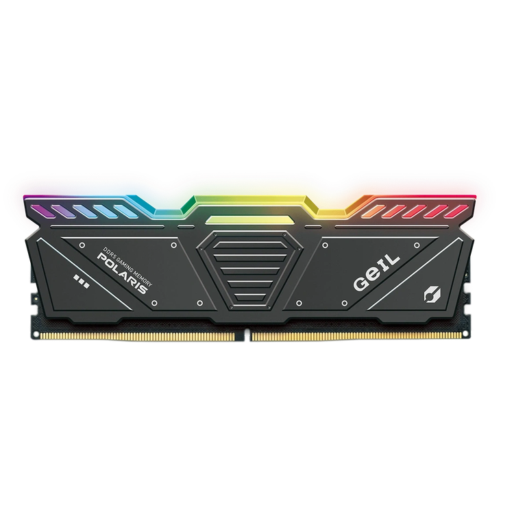 رم گیل مدل GEIL POLARIS RGB 16GB (SINGLE) 5200Mhz CL42 BLACK