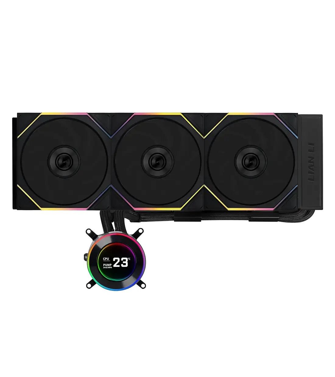 فن خنک کننده مایع پردازنده لیان لی مدل Lian Li HYDROSHIFT II LCD-C 360TL Black