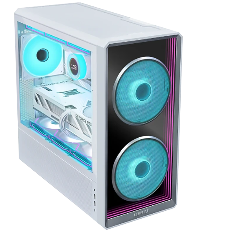 کیس گیمینگ لیان لی مدل LIAN LI LANCOOL 217 INF White