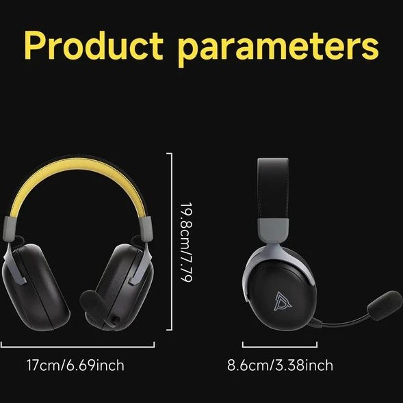 هدست آجز مدل Ajazz AHM08 MAX Black-Yellow