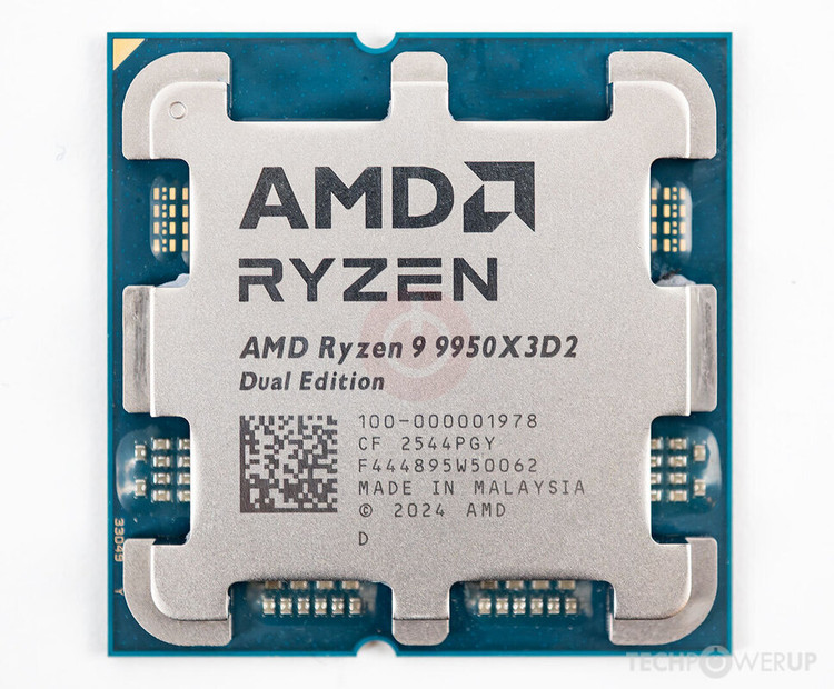 پردازنده مرکزی ای ام دی مدل AMD Ryzen 9 9950X3D2 Dual Edition BOX