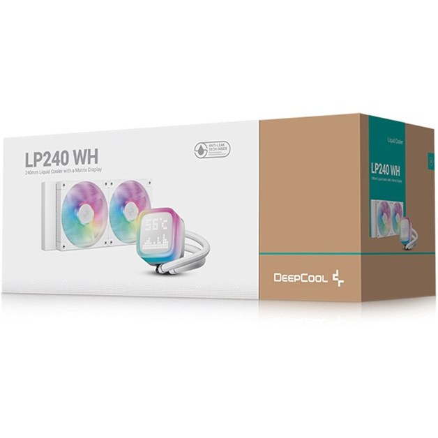 فن خنک کننده پردازنده مایع دیپ کول مدل DeepCool LP240 ARGB White