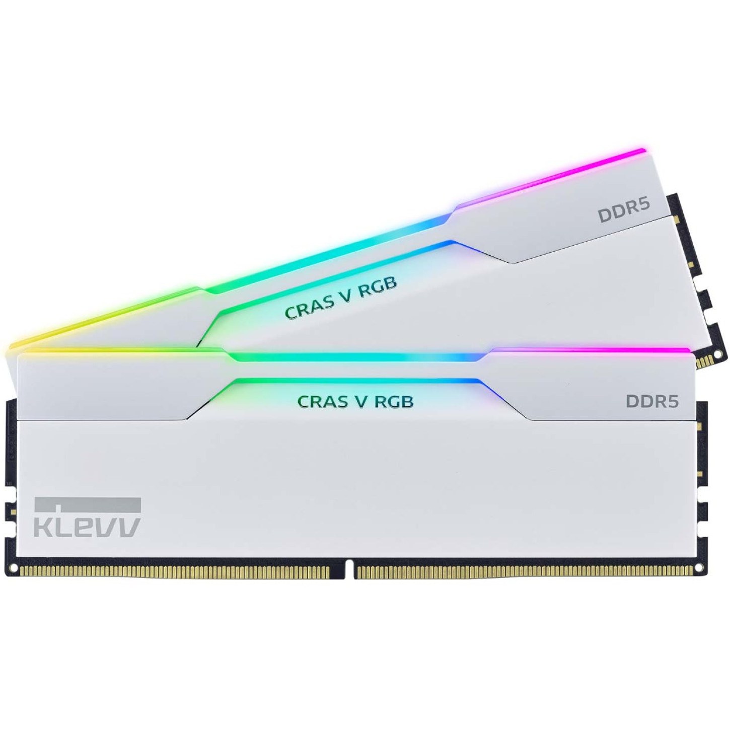 رم کلو مدل KLEVV CRAS V RGB 32GB (DUAL) 7200MHz CL34 White