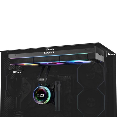 فن خنک کننده مایع پردازنده لیان لی مدل Lian Li HYDROSHIFT II LCD-C 360CL Black
