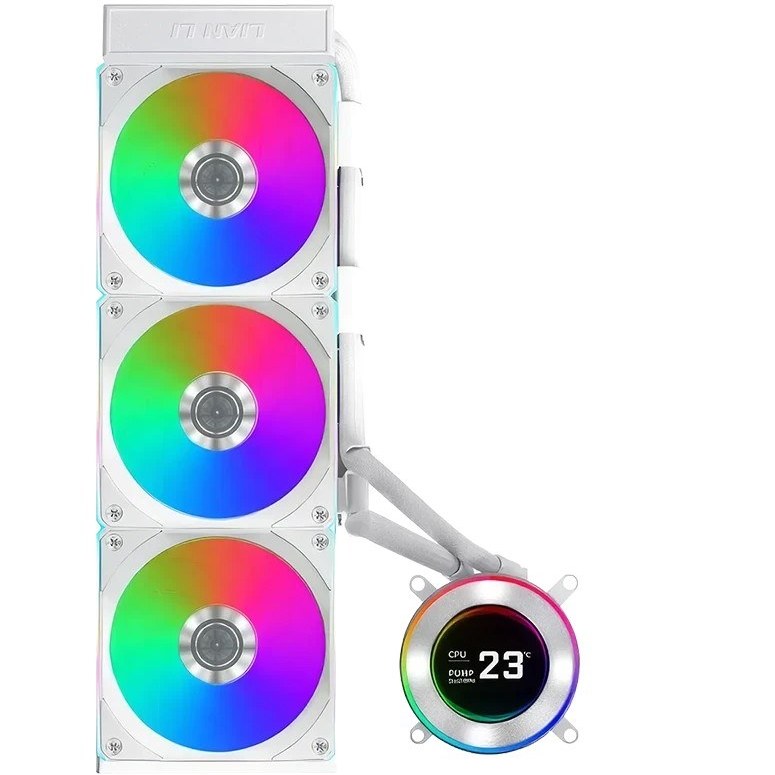 فن خنک کننده مایع پردازنده لیان لی مدل Lian Li HYDROSHIFT II LCD-C 360CL White