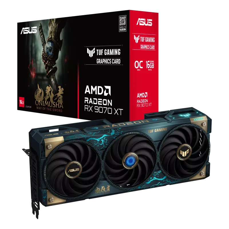 کارت گرافیک ایسوس مدل ASUS TUF Gaming RX 9070 XT Onimusha Way of the Sword Edition