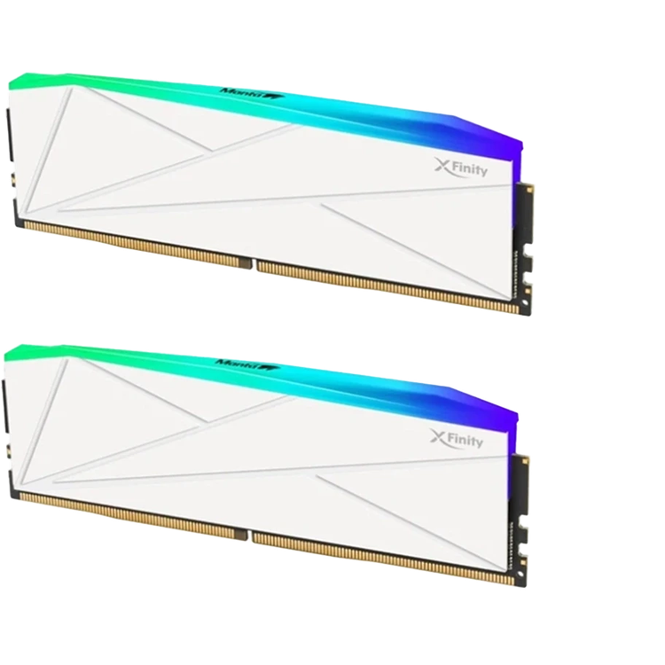 رم وی کالر مدل V-Color Manta XFinity RGB 32GB Dual 5600MHz CL36 White