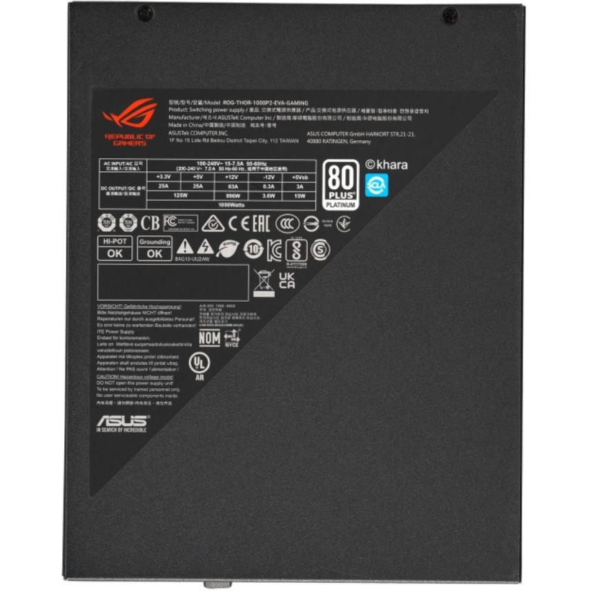 پاور ایسوس مدل ASUS ROG STRIX THOR 1000W PLATINUM EVA-02 Edition
