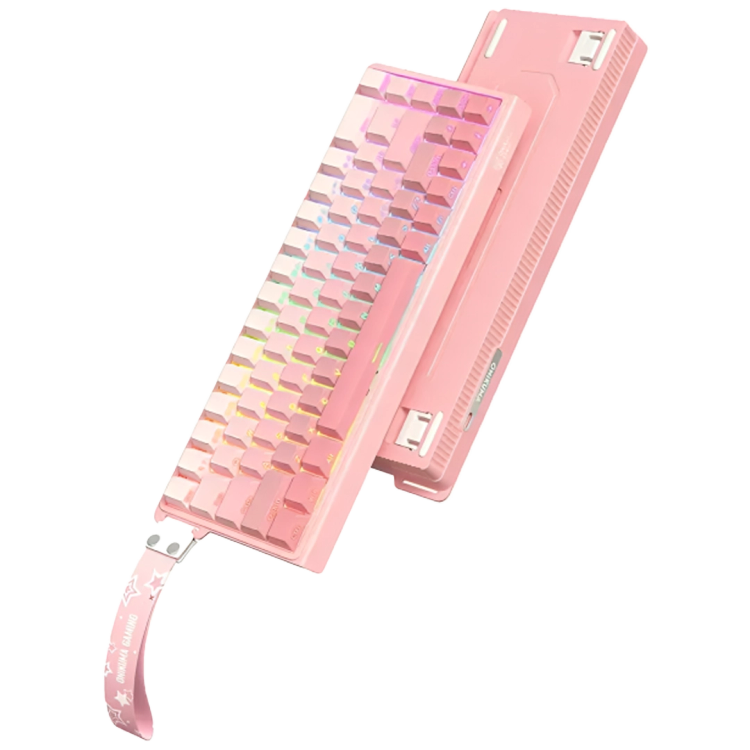 کیبورد اونیکوما مدل Onikuma G69 RGB Pink Wired