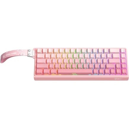 کیبورد اونیکوما مدل Onikuma G69 RGB Pink Wired