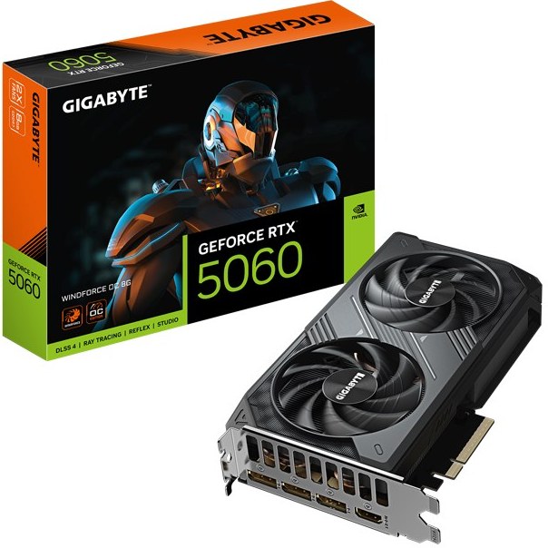 کارت گرافیک گیگابایت مدل GIGABYTE RTX 5060 WindForce max OC 8GB