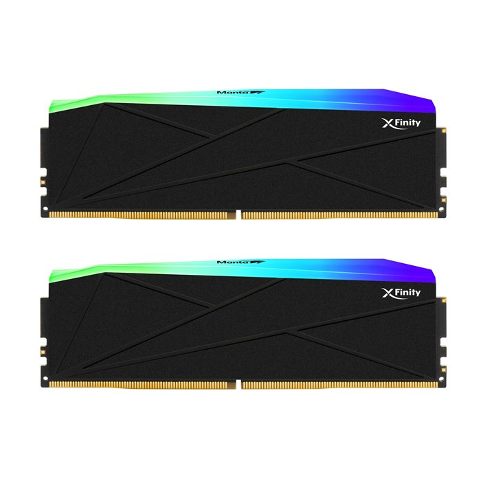 رم وی کالر مدل V-COLOR MANTA XFINITY RGB 32GB (DUAL) 6000MHz CL28 BLACK AMD EXPO