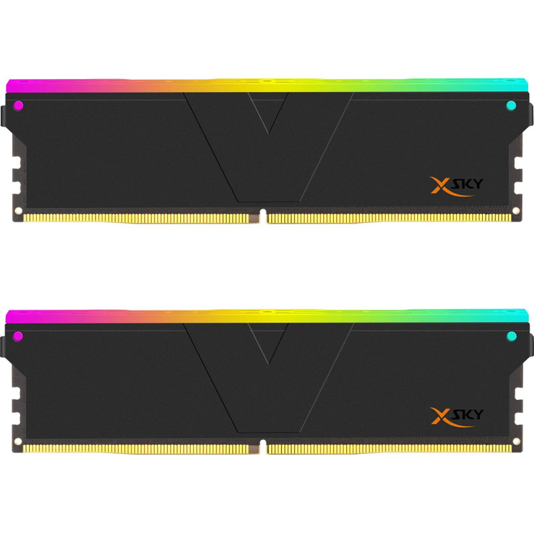 رم وی کالر مدل V-COLOR XSKY RGB 32GB (DUAL) 6000MHz CL36 BLACK AMD EXPO