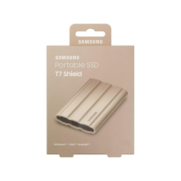 اس اس دی اکسترنال سامسونگ مدل SAMSUNG T7 SHIELD 4TB External SSD (Beige)
