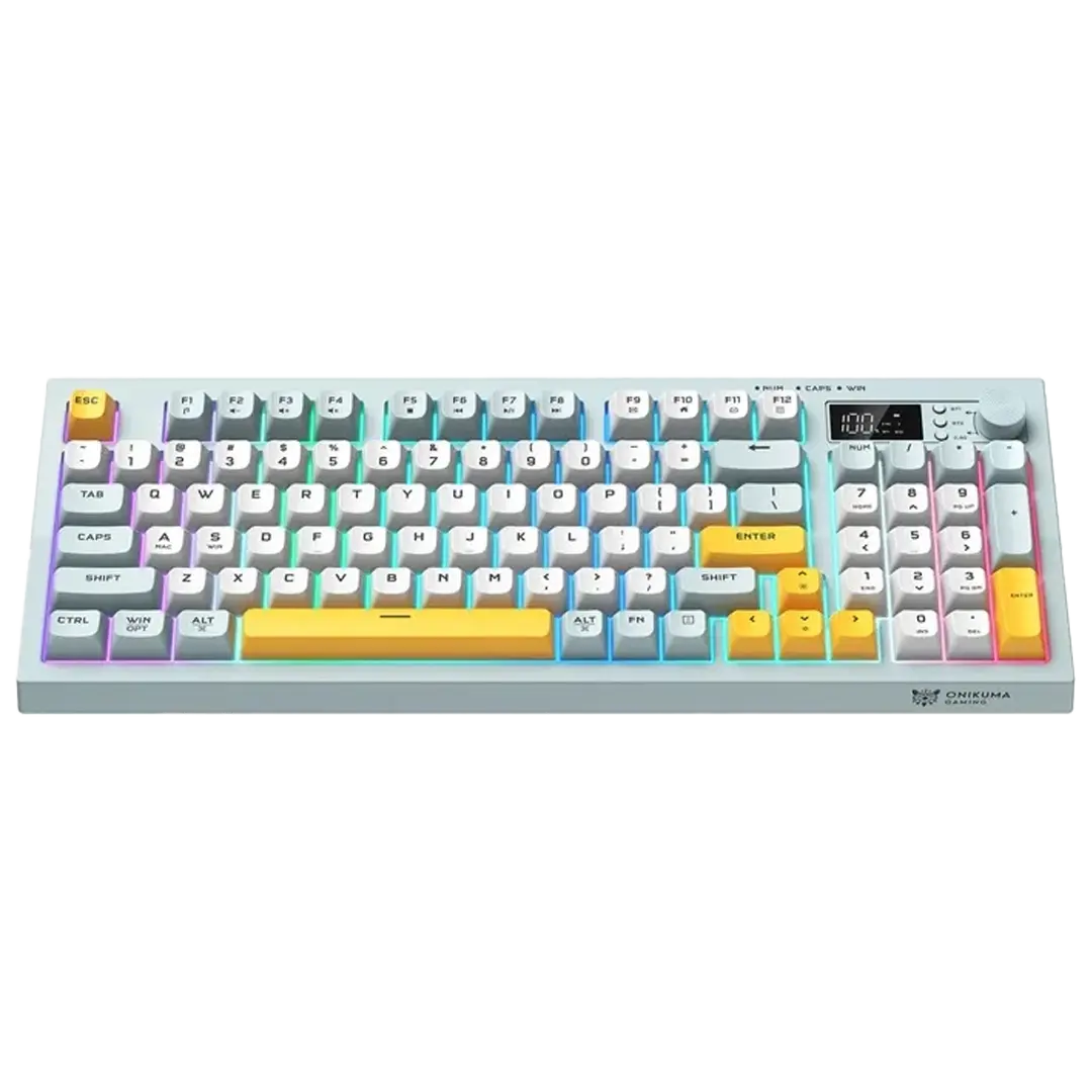 کیبورد اونیکوما مدل Onikuma G80 White Wired