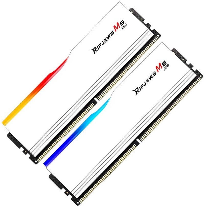 رم جی اسکیل مدل G.SKILL RIPJAWS M5 RGB 64GB (DUAL) 5200Mhz CL40 WHITE