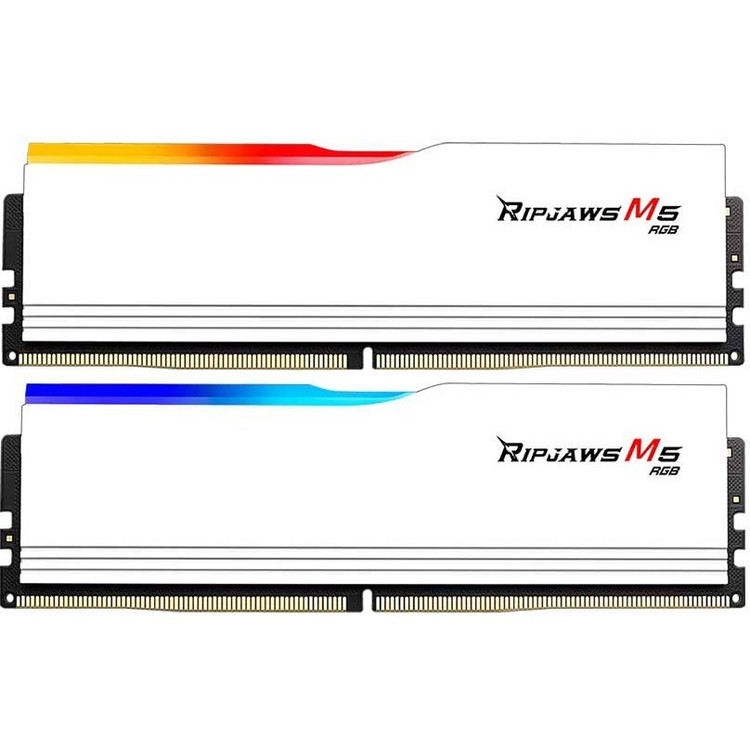 رم جی اسکیل مدل G.SKILL RIPJAWS M5 RGB 64GB (DUAL) 5200Mhz CL40 WHITE