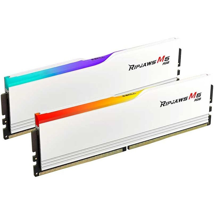 رم جی اسکیل مدل G.SKILL RIPJAWS M5 RGB 64GB (DUAL) 5200Mhz CL40 WHITE