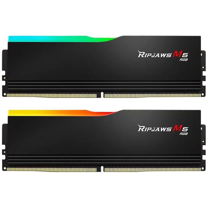 رم جی اسکیل مدل G.SKILL RIPJAWS M5 RGB 64GB (DUAL) 5200Mhz CL40 BLACK