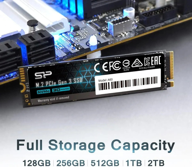اس اس دی سیلیکون پاور مدل SILICON POWER P34A60 256GB M.2 SSD