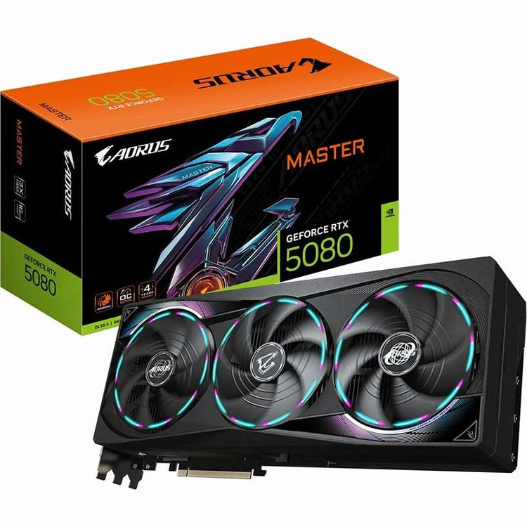 کارت گرافیک گیگابایت مدل GIGABYTE GeForce RTX 5080 Master OC 16G