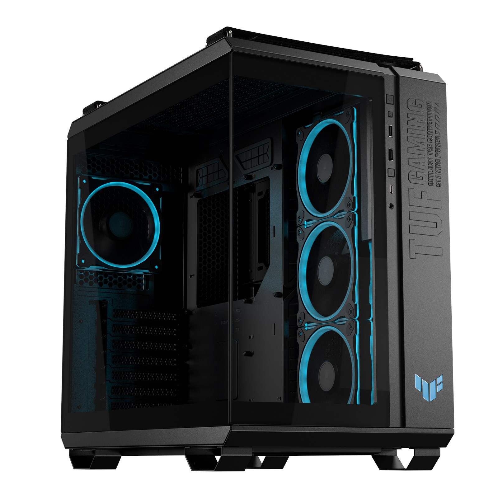 کیس گیمینگ ایسوس مدل ASUS TUF GAMING GT502 Horizon Black