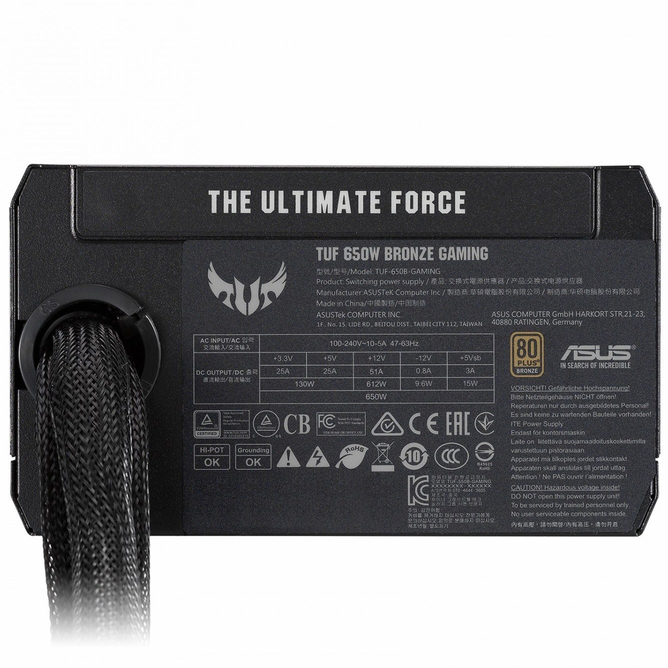 پاور ایسوس مدل ASUS TUF GAMING 650B Bronze