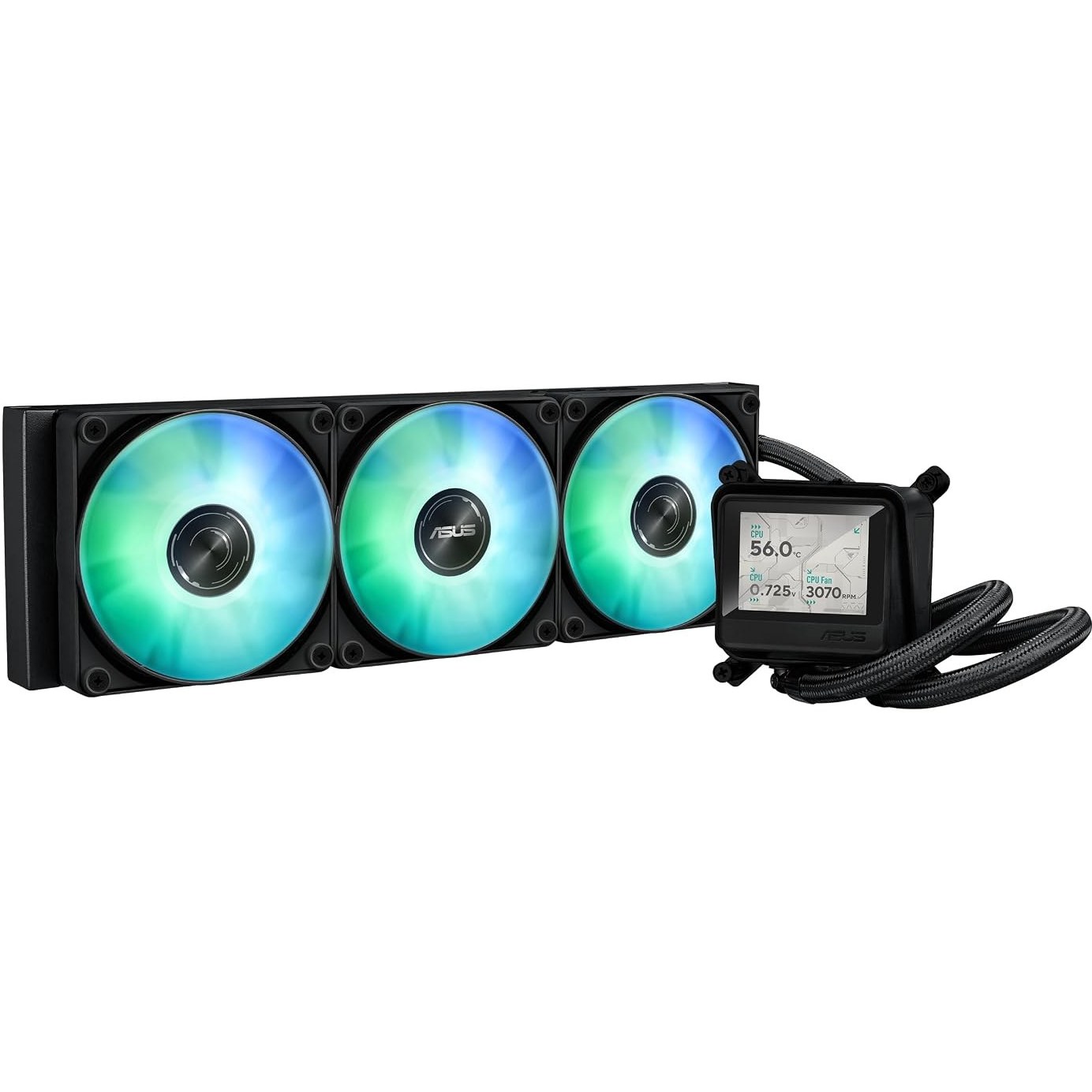 فن خنک کننده پردازنده ایسوس مدل ASUS Max gaming LC 360 ARGB LCD