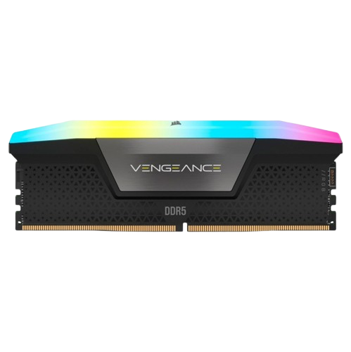 رم کورسیر مدل CORSAIR VENGEANCE RGB 32GB (SINGLE) 5200MHz CL40 BLACK AMD EXPO
