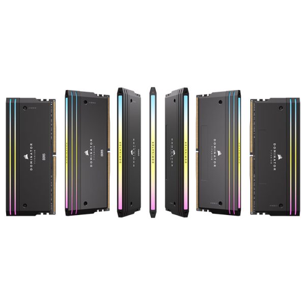 رم کورسیر مدل CORSAIR DOMINATOR TITANIUM RGB 32GB (DUAL) 5600Mhz CL36 BLACK