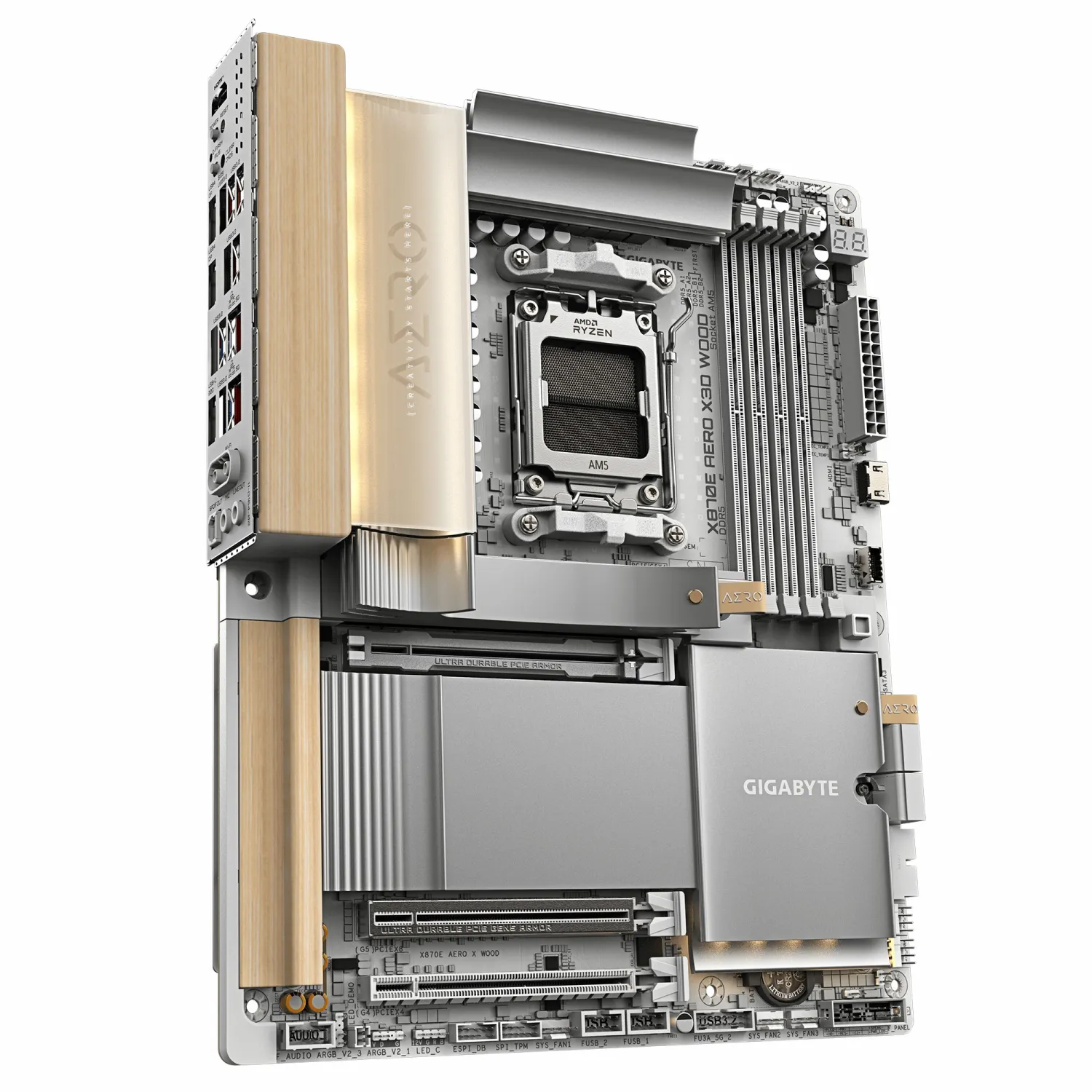مادربرد گیگابایت مدل GIGABYTE X870E AERO X3D WOOD DDR5