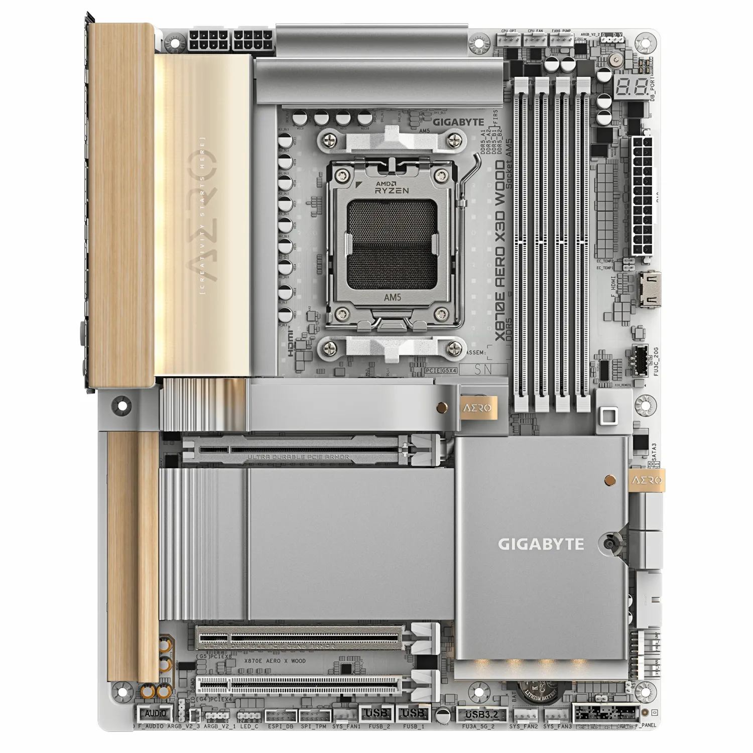 مادربرد گیگابایت مدل GIGABYTE X870E AERO X3D WOOD DDR5