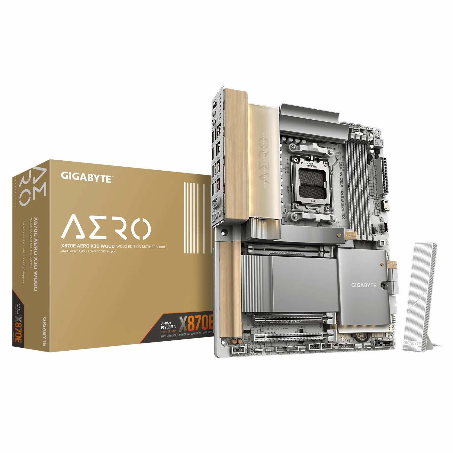 مادربرد گیگابایت مدل GIGABYTE X870E AERO X3D WOOD DDR5
