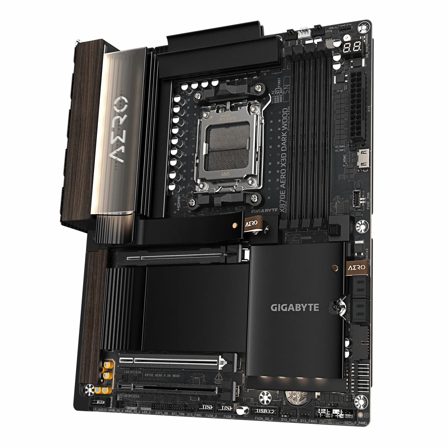 مادربرد گیگابایت مدل GIGABYTE X870E AERO X3D DARK WOOD DDR5