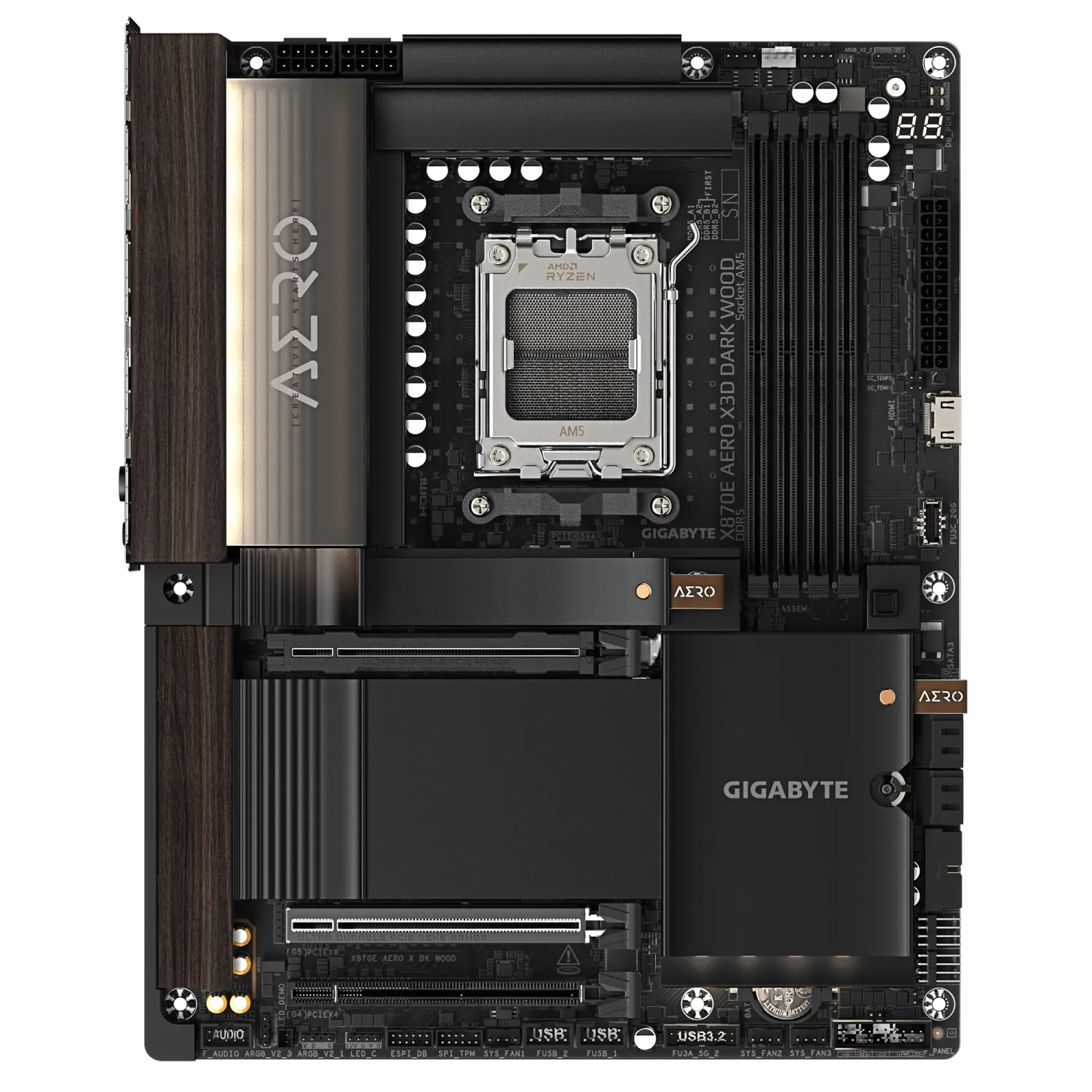 مادربرد گیگابایت مدل GIGABYTE X870E AERO X3D DARK WOOD DDR5